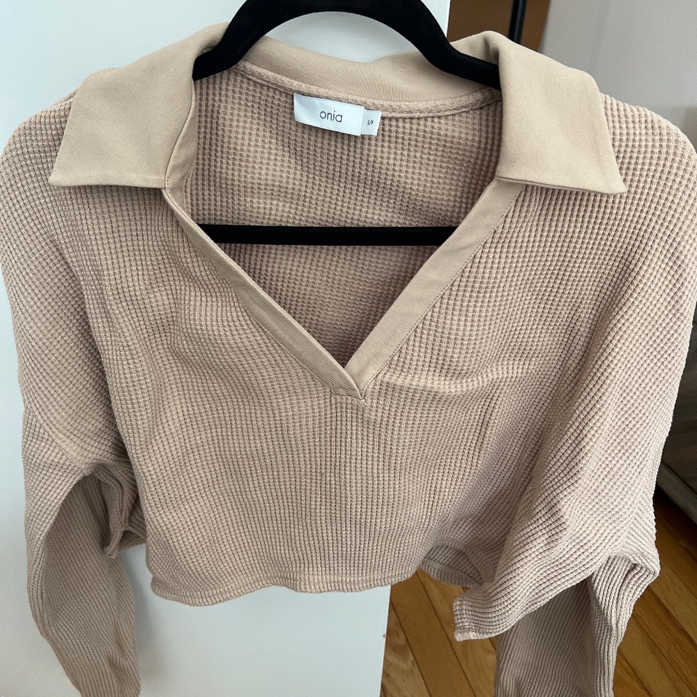 Onia cropped long sleeve